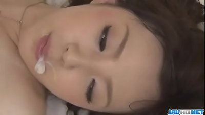 Ayane Okura ruined by two hairy men in perfect trio - More at javhd.net