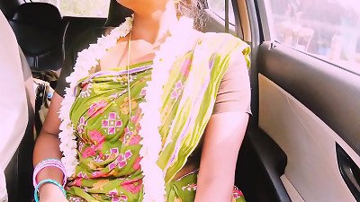Villege aunty ravaging for long drive with engh boy. Telugu messy talks.