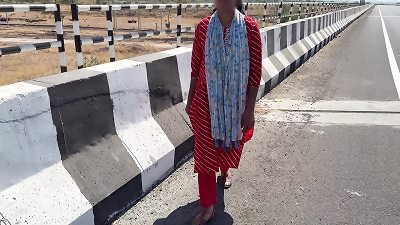 Standing on the bridge of Komal Highway to get caressed by the driver