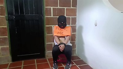PART ONE...Mexican chick enjoys being submissive...SEX PRISONER...semen on her face...alexachris20
