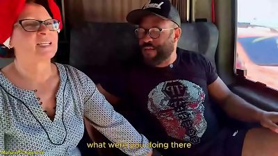 busty elderly picked up from street for bbc ass fucking